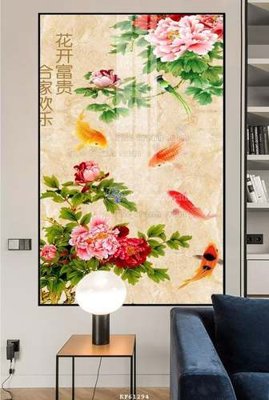 File tranh gốc File tranh hiện đại pha lê gương KF61294 (bản quyền) độc đáo