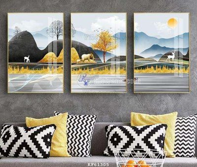 Tải file gốc File tranh hiện đại pha lê gương KF61305 (bản PSD) còn layer