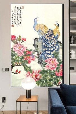 File gốc File tranh hiện đại pha lê gương KF61311 (in lụa) tranh thuận buồm