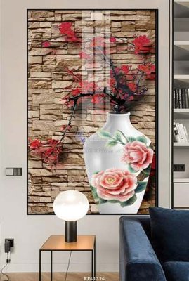 File tranh gốc File tranh hiện đại pha lê gương KF61326 (bản đẹp) độc quyền