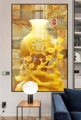 File ảnh File tranh hiện đại pha lê gương KF61394 (gốc) trang trí khách sạn