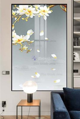 File in lụa File tranh hiện đại pha lê gương KF61407 (chất lượng cao) File tranh hiện đại pha lê gương KF61407