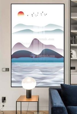 File tranh ảnh gốc File tranh hiện đại pha lê gương KF61451 dùng cho in khổ lớn