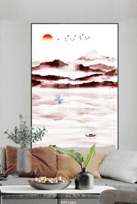 File tranh gốc File tranh hiện đại pha lê gương KF61464 (bản quyền) file PSD