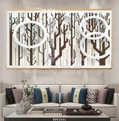 File in ấn File tranh hiện đại pha lê gương KF61501 (bản gốc) sắc nét