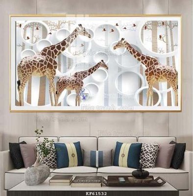 File gốc in ấn File tranh hiện đại pha lê gương KF61532 chất lượng vượt trội