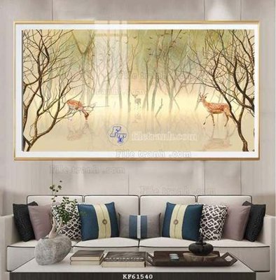File in lụa File tranh hiện đại pha lê gương KF61540 (chất lượng cao) File tranh hiện đại pha lê gương KF61540