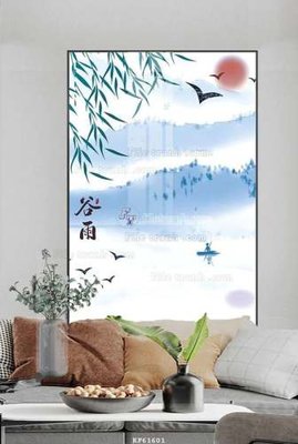 File gốc File tranh hiện đại pha lê gương KF61601 (in lụa) tranh phong thủy