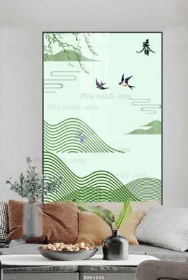 File gốc File tranh hiện đại pha lê gương KF61615 (trang trí) phòng ngủ