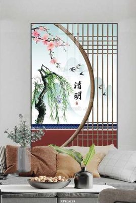 File gốc File tranh hiện đại pha lê gương KF61619 (ảnh chi tiết) để in trần