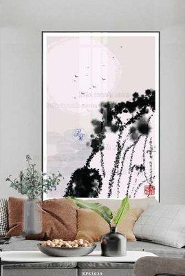 File in ấn cao cấp File tranh hiện đại pha lê gương KF61639 (file gốc)