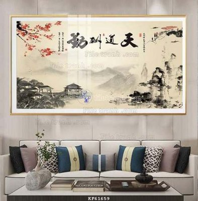 File tranh File tranh hiện đại pha lê gương KF61659 (gốc) chủ đề thiên nhiên