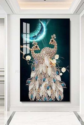 File tranh trang trí File tranh hiện đại pha lê gương KF61823 (tải file gốc)