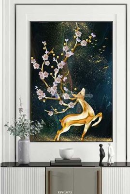 File PSD File tranh hiện đại pha lê gương KF61872 (gốc) tách lớp chi tiết