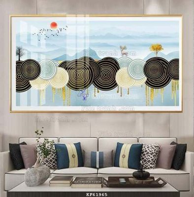 File gốc File tranh hiện đại pha lê gương KF61965 (ảnh chi tiết) để in lụa