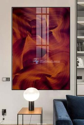 File gốc in tráng gương File tranh hiện đại pha lê gương KF61966 chi tiết