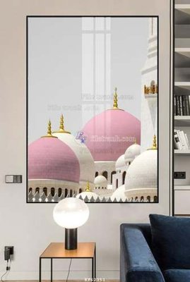 File in trần File tranh hiện đại pha lê gương KF62351 (file gốc) phong thủy