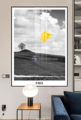 Tải file gốc File tranh hiện đại pha lê gương KF62395 dùng cho in ấn