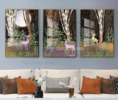 File gốc File tranh hiện đại pha lê gương KF62528 (cho in ấn) từ Filetranh.com