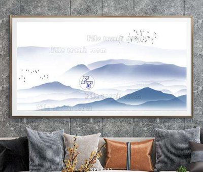 File in ấn File tranh hiện đại pha lê gương KF62531 (bản gốc) chất lượng cao