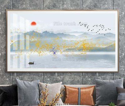 Download file File tranh hiện đại pha lê gương KF62553 (gốc) cho xưởng in