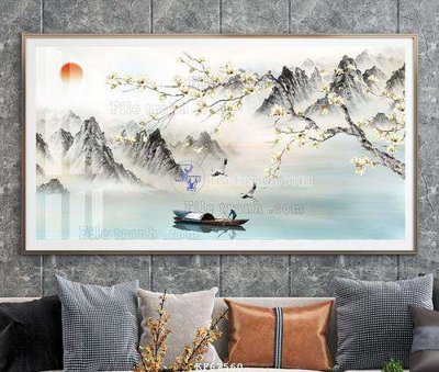 Tải file File tranh hiện đại pha lê gương KF62560 (PSD) cho in ấn quảng cáo