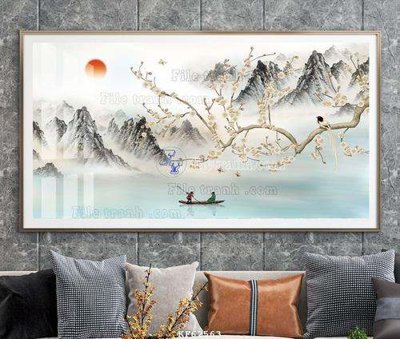File tranh File tranh hiện đại pha lê gương KF62563 (bản gốc) in canvas