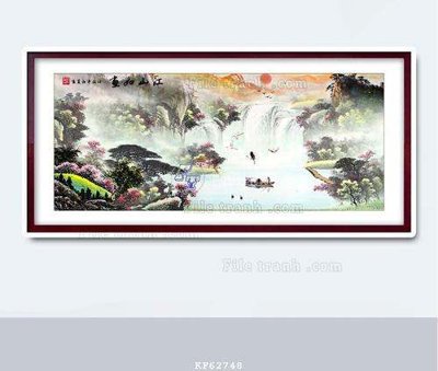 File gốc File tranh hiện đại pha lê gương KF62748 (in lụa) hoa văn cổ điển