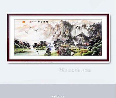 File gốc File tranh hiện đại pha lê gương KF62754 (in mica) làm quà tặng