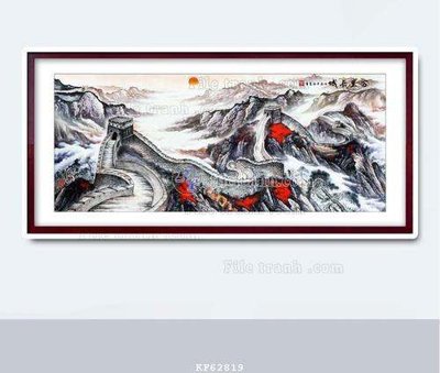 File in trần File tranh hiện đại pha lê gương KF62819 (bản gốc) hoa văn