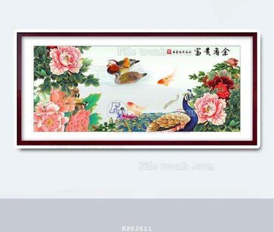 File gốc File tranh hiện đại pha lê gương KF62821 (cho in UV) siêu nét