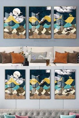 Download file ảnh gốc File tranh hiện đại pha lê gương KF62874 để in ấn