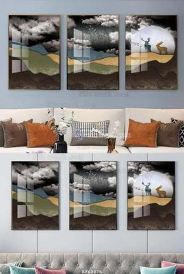 File gốc File tranh hiện đại pha lê gương KF62876 (chuẩn CMYK) cho nhà in