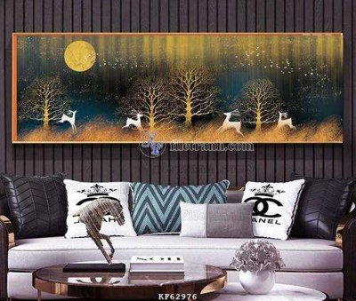 File tranh PSD File tranh hiện đại pha lê gương KF62976 chất lượng cao