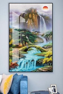 File PSD File tranh hiện đại pha lê gương KF63152 (gốc) cho in quảng cáo