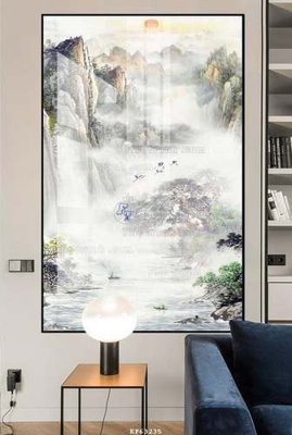 File tranh quảng cáo File tranh hiện đại pha lê gương KF63235 (download file gốc)