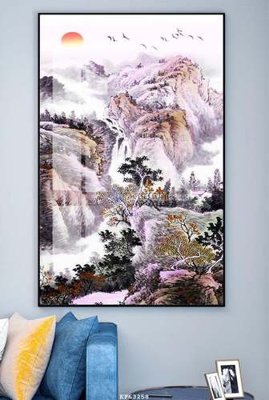 File gốc File tranh hiện đại pha lê gương KF63258 (trang trí) phòng làm việc