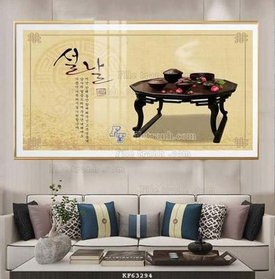 File in mica File tranh hiện đại pha lê gương KF63294 (bản gốc) sắc sảo