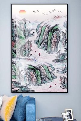 Tải file File tranh hiện đại pha lê gương KF63299 (ảnh gốc) in gạch 3D