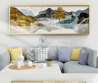 File gốc File tranh hiện đại pha lê gương KF63443 (ảnh chi tiết) để in trần