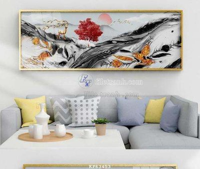 File tranh gốc PSD File tranh hiện đại pha lê gương KF63453 còn nguyên layer