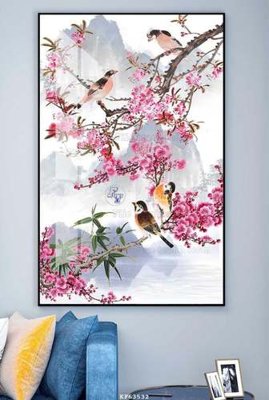 Mua file gốc File tranh hiện đại pha lê gương KF63532 (in ấn) tại Filetranh.com