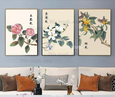 File tranh File tranh hiện đại pha lê gương KF63546 (bản gốc) in lụa 3D