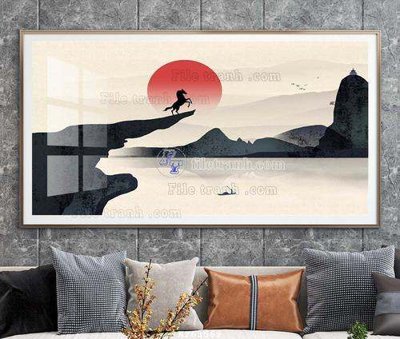 File tranh trang trí File tranh hiện đại pha lê gương KF63569 (tải file gốc)