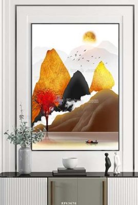 File in trần File tranh hiện đại pha lê gương KF63676 (bản gốc) hoa văn