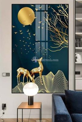 Mua file tranh gốc File tranh hiện đại pha lê gương KF63760 tại Filetranh.com