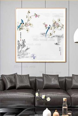 Hình ảnh file gốc in lụa File tranh hiện đại pha lê gương KF63785