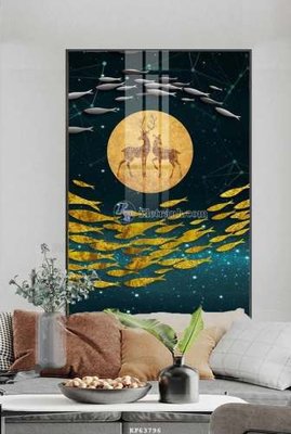 Download file File tranh hiện đại pha lê gương KF63796 (gốc) in mica cao cấp