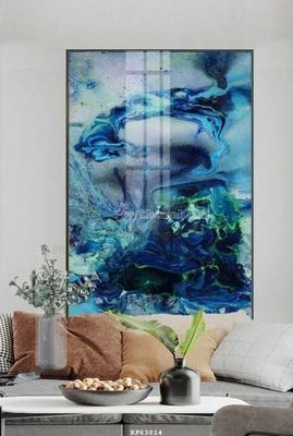 File in trần File tranh hiện đại pha lê gương KF63814 (bản gốc) phong cảnh