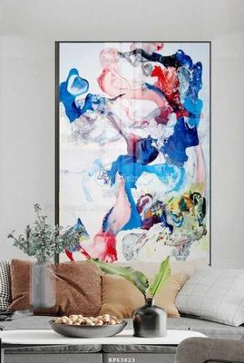 File tranh gốc in trần nhà File tranh hiện đại pha lê gương KF63823 3D